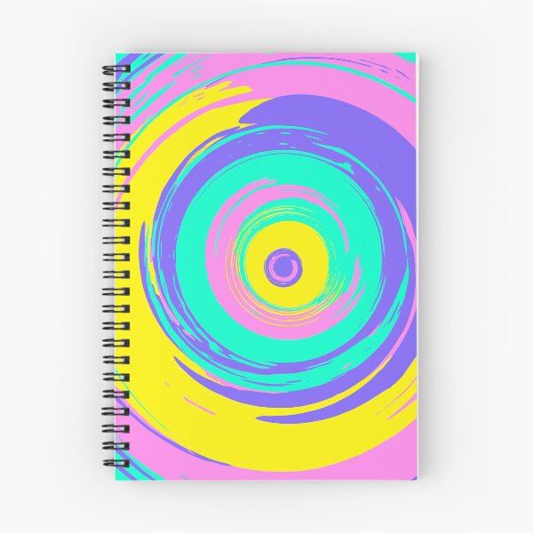 Item preview, Bright Blue Pink Strokes Circles Abstract designed and sold by trendingatees.