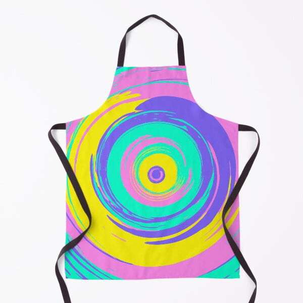 Item preview, Bright Blue Pink Strokes Circles Abstract designed and sold by trendingatees.