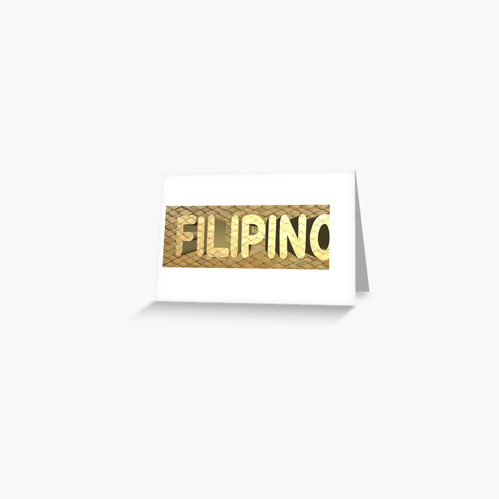 "Filipino Banig Design Logo" Greeting Card by ArtRonPH Redbubble