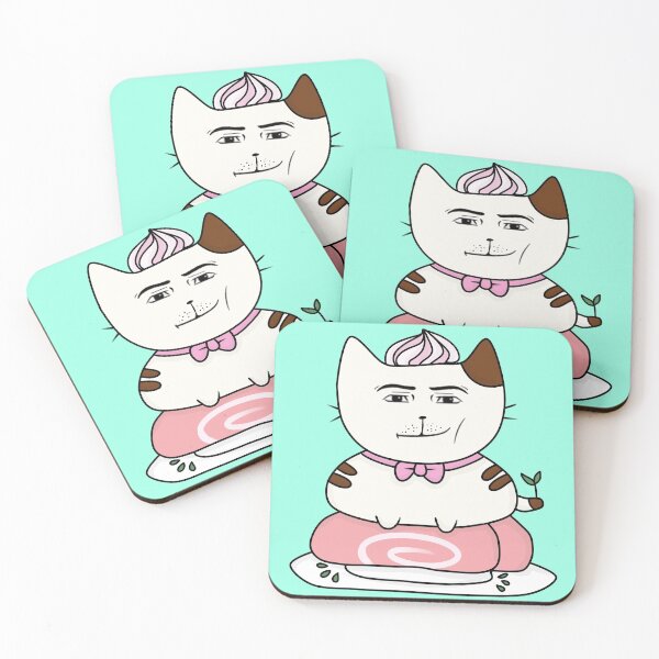 Item preview, Kitty Man on a cake roll designed and sold by Teddy-Kiwi.