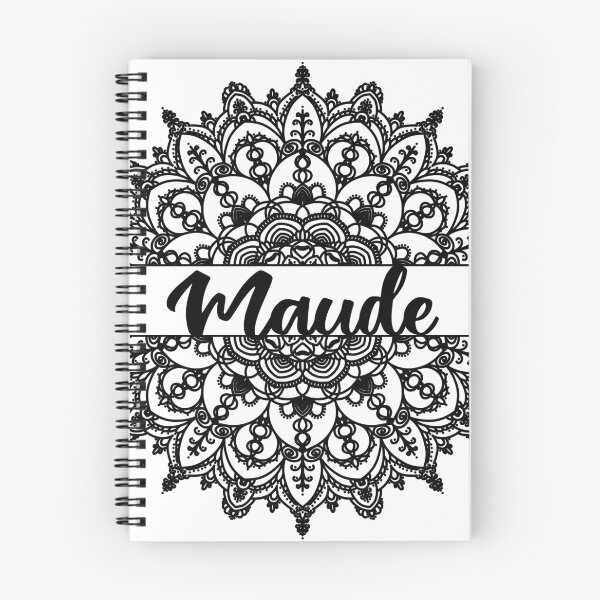 Item preview, First name Maude mandala in black designed and sold by felinefeelings.