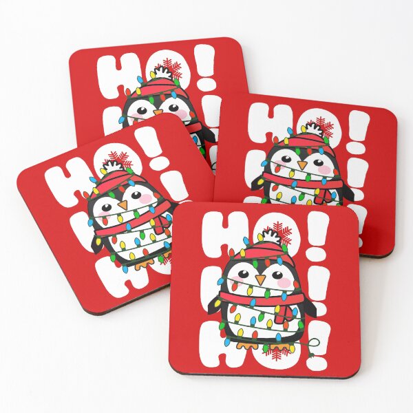 Item preview, Christmas Lights Festive Penguin Ho Ho Ho! designed and sold by Happy Puppy Print On Demand.