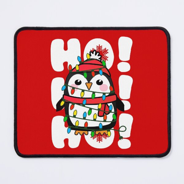 Item preview, Christmas Lights Festive Penguin Ho Ho Ho! designed and sold by Happy Puppy Print On Demand.