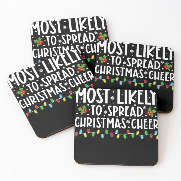 Item preview, Most Likely To Spread Christmas Cheer Santa Hat Xmas Lights  designed and sold by DavidBenson47.