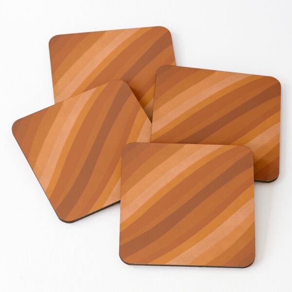 Item preview, Retro Inspired Wavy Stripes Design, Warm Tones designed and sold by bubblyshades.