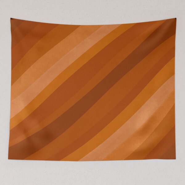 Item preview, Retro Inspired Wavy Stripes Design, Warm Tones designed and sold by bubblyshades.