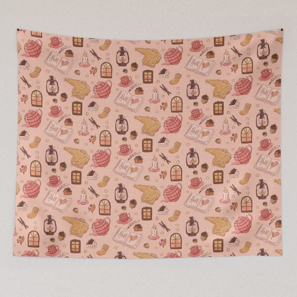 Item preview, Cozy fall pattern designed and sold by moonlitdoodl.