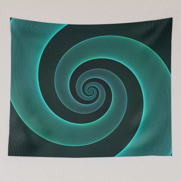 Item preview, Spiral turquoise digital design designed and sold by NoahDea.