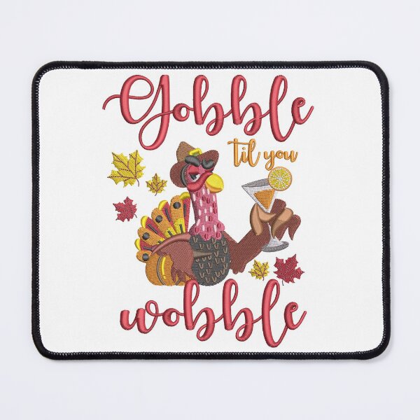 Aperçu de l'œuvre Action de grâce Gobble Til You Wobble créée et vendue par Cre8iveSkill.