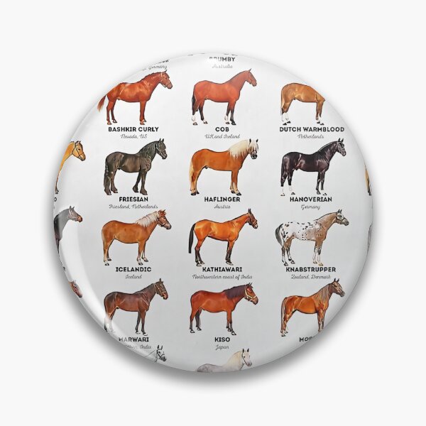 Item preview, Horse Breeds Of The World designed and sold by Evelynsouza.