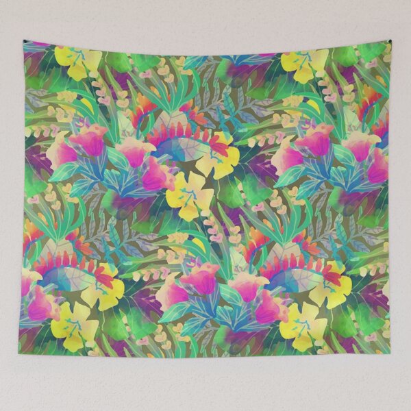 Item preview, Fantasy tropical flower design designed and sold by NoahDea.