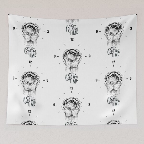 Item preview, Coffee Time. Coffee around the clock. Black text. designed and sold by epicmarketing.