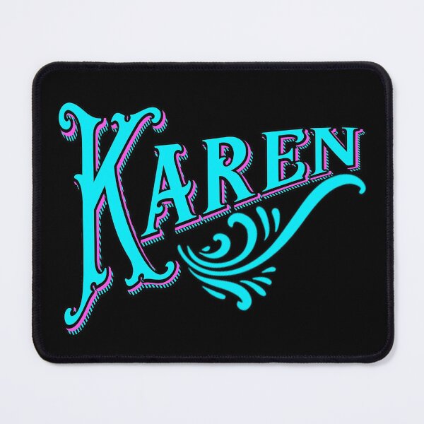 Item preview, Karen Fancy Vintage Script Name designed and sold by funnytshirtemp.