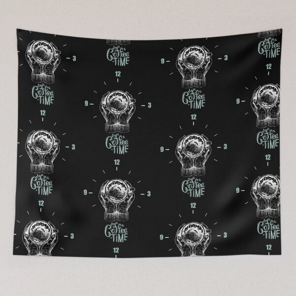 Item preview, Coffee Time. Coffee around the clock. Black text. designed and sold by epicmarketing.