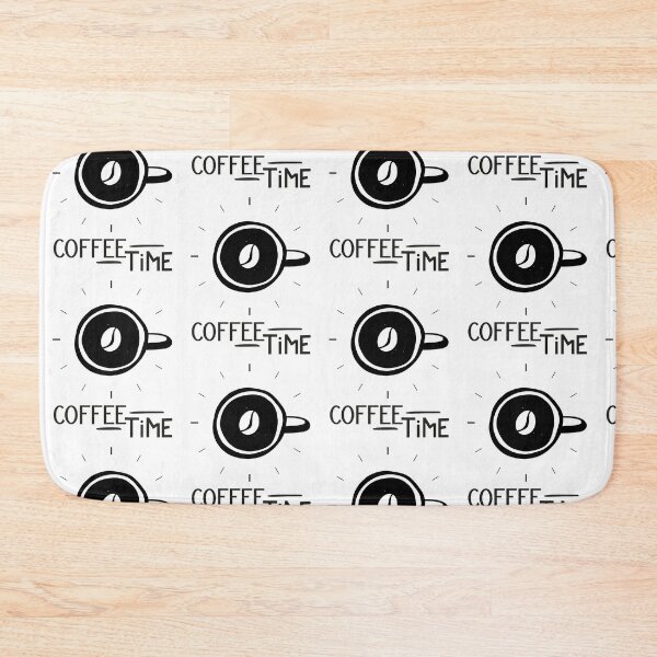 Item preview, Coffee Time. Coffee bean around the clock. Black text. designed and sold by epicmarketing.