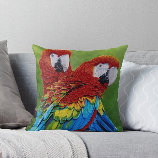 Item preview, Scarlet macaws portrait designed and sold by Debra Dickson.