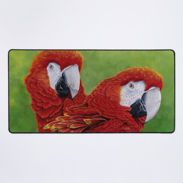Item preview, Scarlet macaws portrait designed and sold by Debra Dickson.
