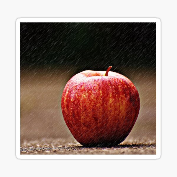 Fruity Sticker Trippy Screaming Apple Fruit Sticker Planner Design Laptop Decal Matte Vinyl Sticker