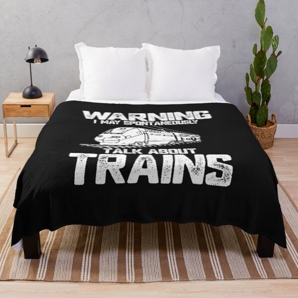Item preview, Train Funny Warning I May Spontaneously Talk About Trains Lover Birthday Gifts designed and sold by alenaz.