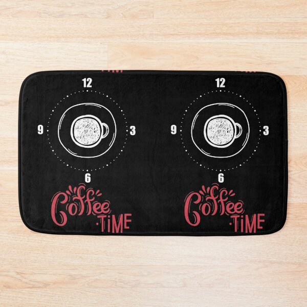 Item preview, Coffee Time. Brown Coffee bean around the clock. Black text. designed and sold by epicmarketing.