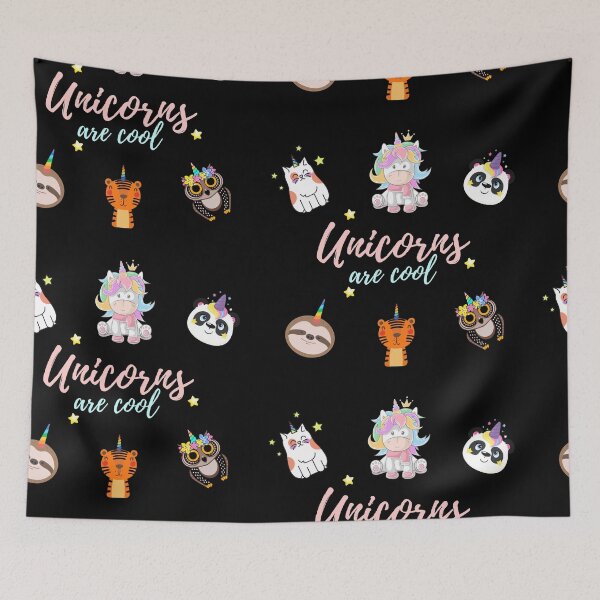 Item preview, Unicorns are cool pattern designed and sold by PF-creations.