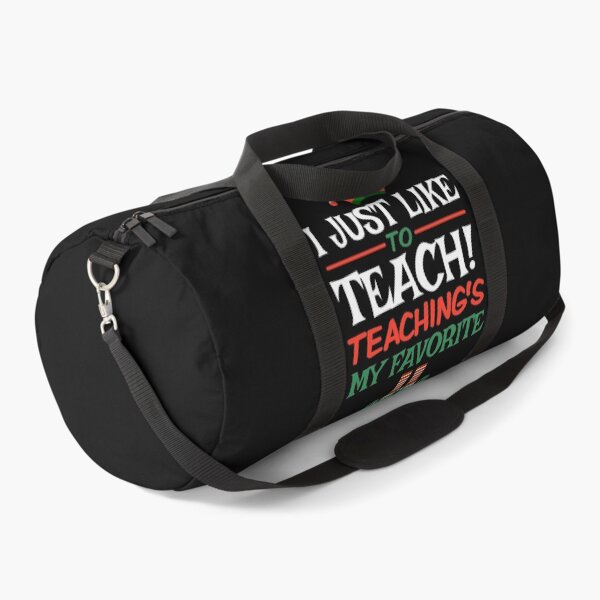 Item preview, I just like to teach teaching's my favorite teacher elf Christmas funny gift  designed and sold by alenaz.