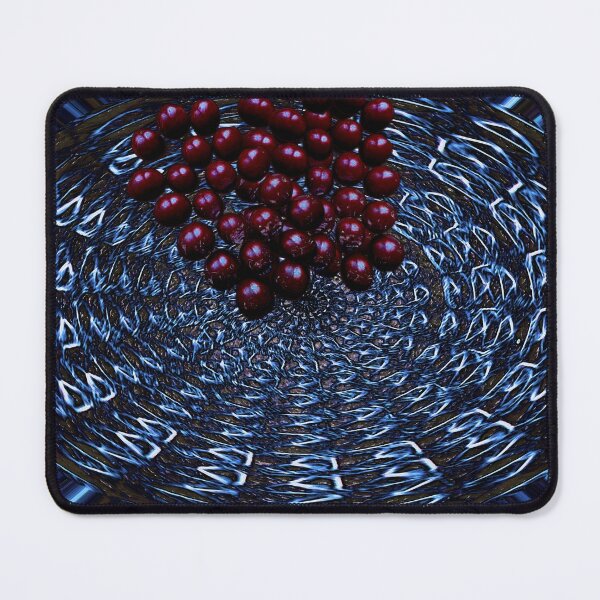 Dish with Red Cherries Mouse Pad