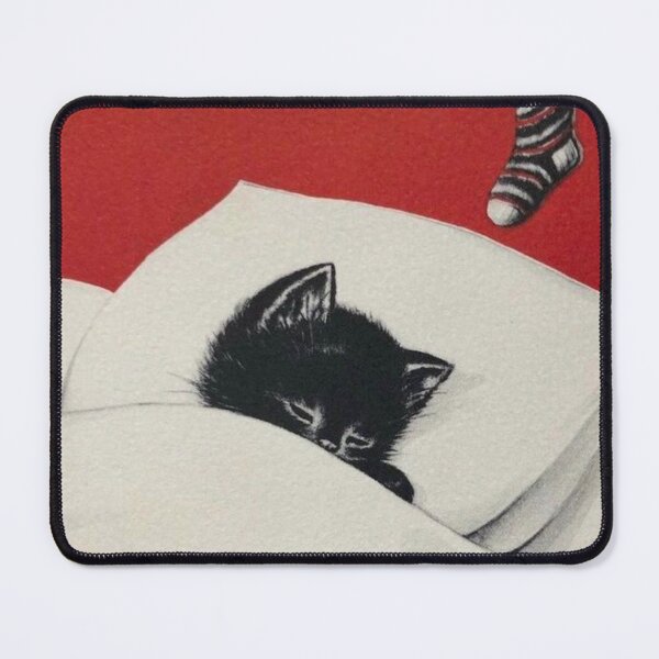 Item preview, Vintage Kitten Christmas Dreams designed and sold by IliaLobell.