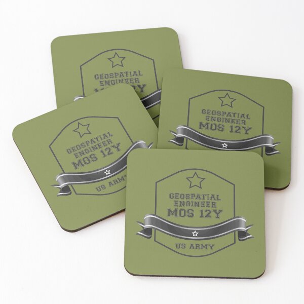 Item preview, Military Army Geospatial Engineer MOS12Y designed and sold by PodiShawna.