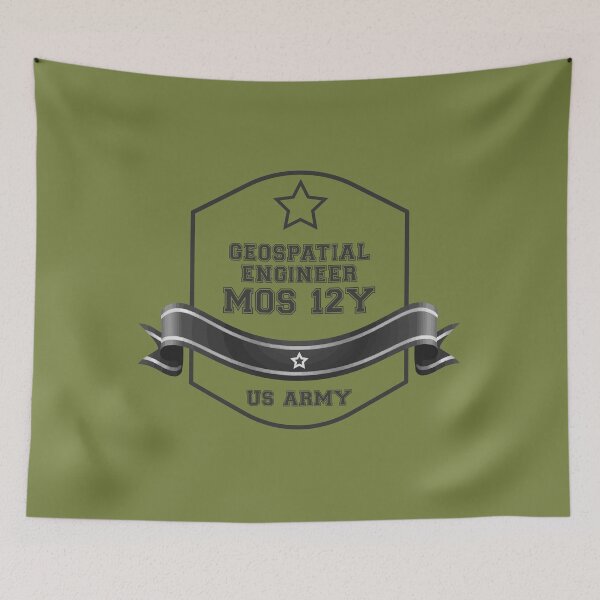 Item preview, Military Army Geospatial Engineer MOS12Y designed and sold by PodiShawna.