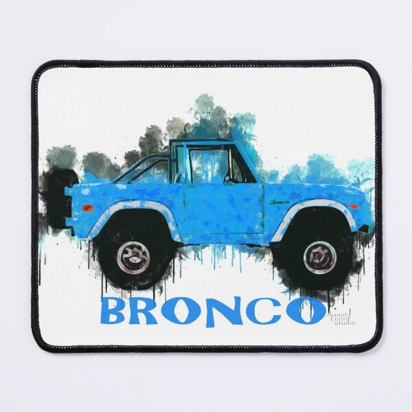 Item preview, Ford Bronco Splash blue designed and sold by Aaaah Eeeek  Studio.