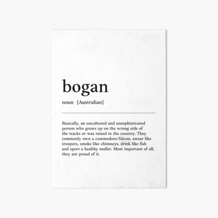 Item preview, Bogan | Funny Australian slang, phrase and humor definition designed and sold by Magic Mango.