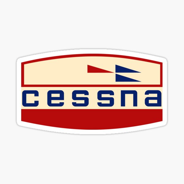 Retro Cessna Logo Sticker