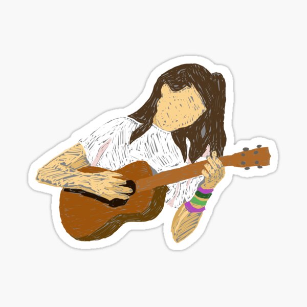 doddleoddle Ukulele Art Sticker