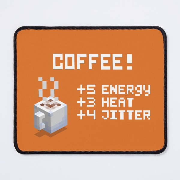 Item preview, Coffee! (voxel retro) designed and sold by TooMnyUsernames.