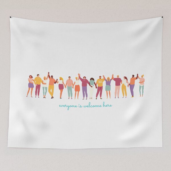 Item preview, everyone is welcome here designed and sold by AnnaAndVibes.