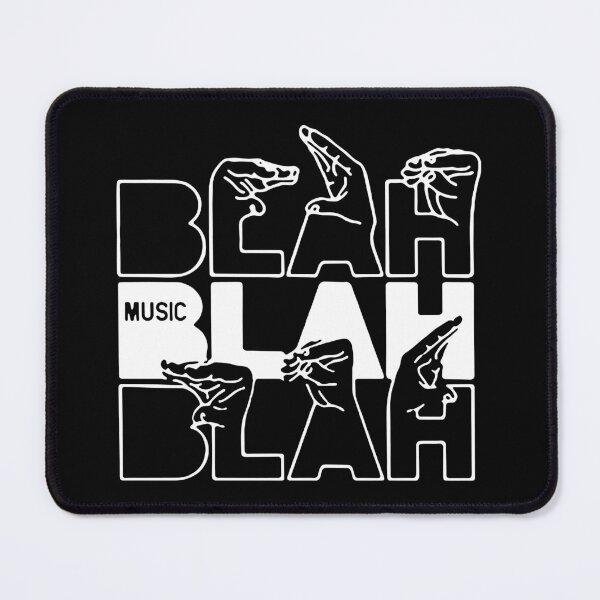 Item preview, Love Funny Music Blah Blah Blah Music Man Love Music Rap Hip Hop Craze musical Art Design Happy Apparel Essential Inspiration Joy Mood Funny designed and sold by DesignByHeartUK.