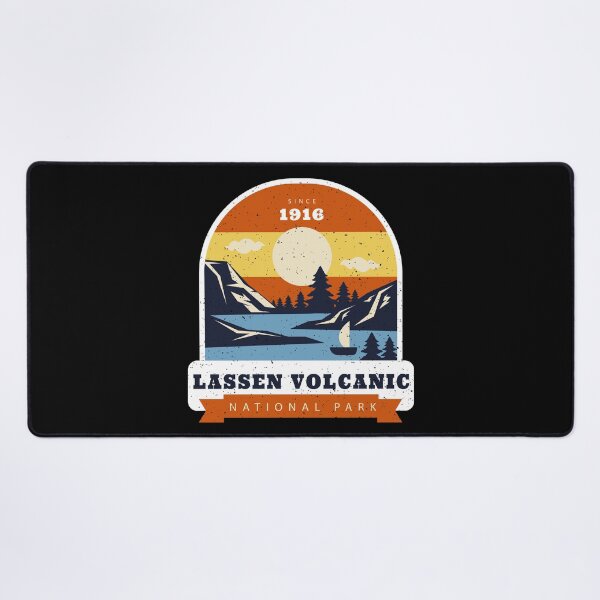 Item preview, Lassen Volcanic National Park 1916 Badge Print designed and sold by Parag's Travel Shop.