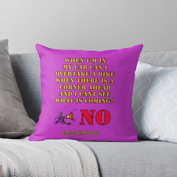 Humbug Information Notice No.7 Pillow and Tote Bag Throw Pillow