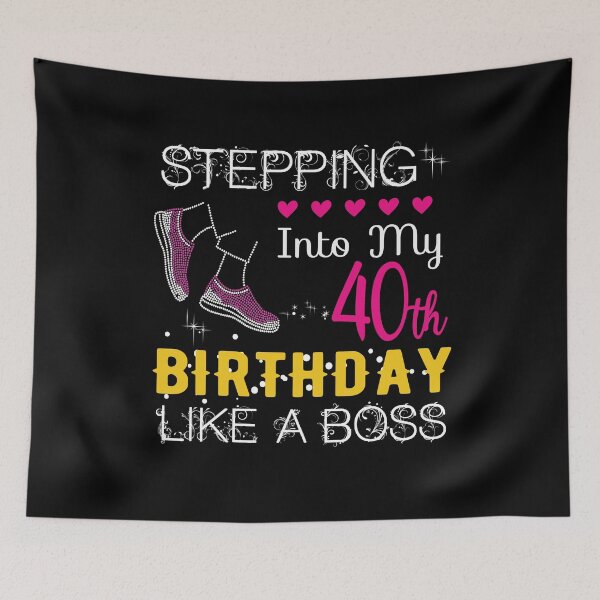 Item preview, Stepping 40th Birthday Like A Boss 40.h Birthday designed and sold by Ibu83.
