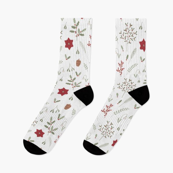 Item preview, Traditional Winter Christmas Plants Pattern designed and sold by Lizzie Scott.