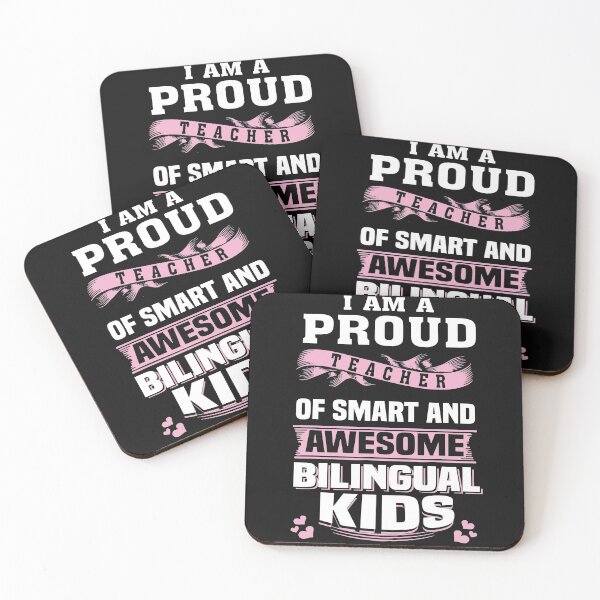 Item preview, I am a Proud Teacher of Smart and Awesome Bilingual designed and sold by binly123.