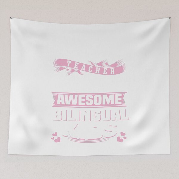 Item preview, I am a Proud Teacher of Smart and Awesome Bilingual designed and sold by binly123.
