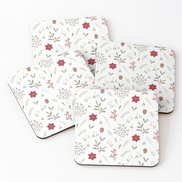 Item preview, Traditional Winter Christmas Plants Pattern designed and sold by Lizzie Scott.