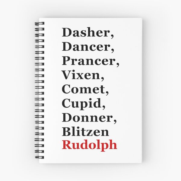 Item preview, Reindeer list designed and sold by Thingamabobbidi.