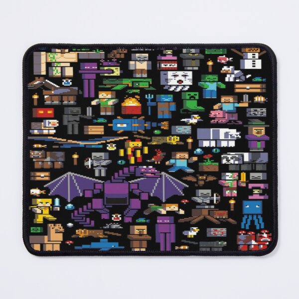 All minecraft characters . Mouse Pad