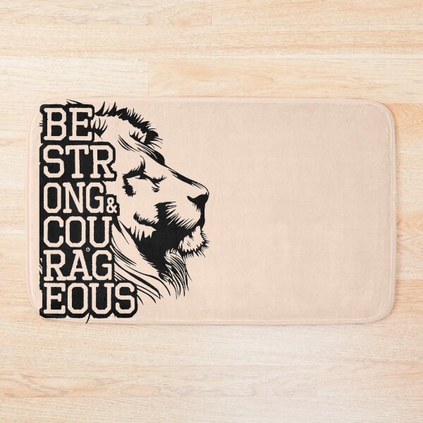 Item preview, Be strong and Courageous /  Lion / Black / Lion A Skate / Lion is my spirit animal designed and sold by Yuzik.
