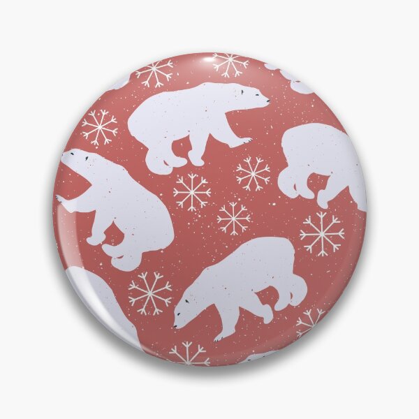 Item preview, Polar Bears and Snowflakes - Red designed and sold by PeppermintCreek.