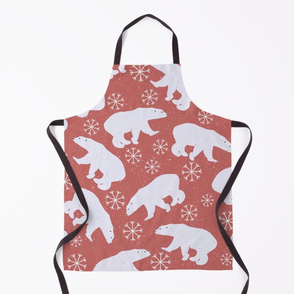Item preview, Polar Bears and Snowflakes - Red designed and sold by PeppermintCreek.