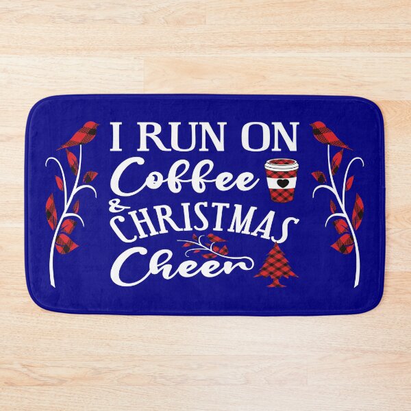 Item preview, I Run on Coffee and Christmas Cheer - Coffee Addict - I Run on Caffeine - Coffee Lovers Gifts designed and sold by Luvjesus2.